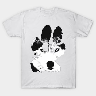 T Shirt dog paw ladies heart T-Shirt